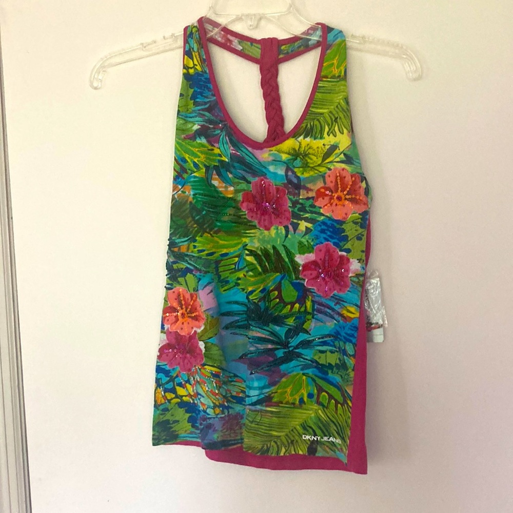 DKNY floral tank